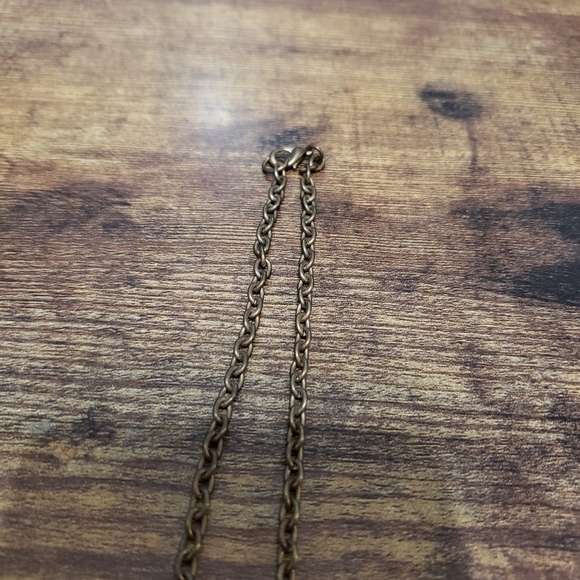 3/$15 amber colored gems statement necklace - Picture 3 of 6